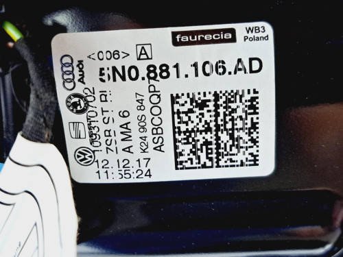  ASIENTO DELANTERO DERECHO AUDI Q3 (8UG) 