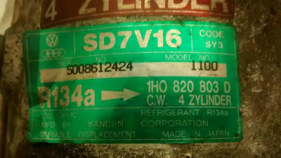 COMPRESOR AIRE ACONDICIONADO, SEAT, TOLEDO (1L)