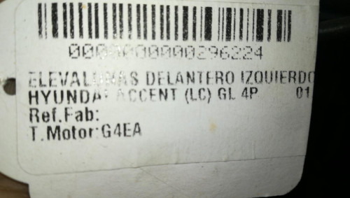  ELEVALUNAS DELANTERO IZQUIERDO HYUNDAI ACCENT (LC) 