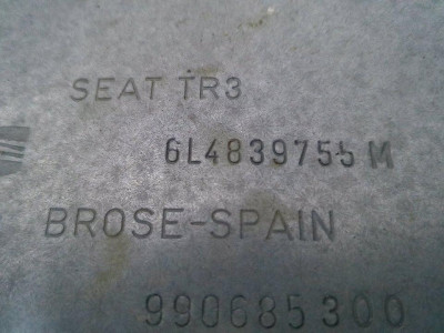 ELEVALUNAS TRASERO IZQUIERDO, SEAT, IBIZA (6L1)