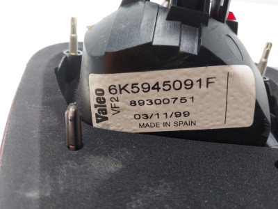 PILOTO TRASERO IZQUIERDO INTERIOR, SEAT, CORDOBA BERLINA (6K2)