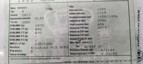  RENAULT CLIO III 
