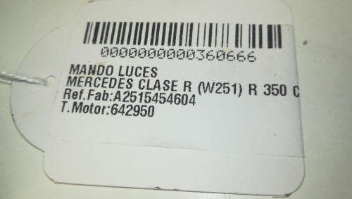  MANDO LUCES MERCEDES-BENZ CLASE R (BM 251) 