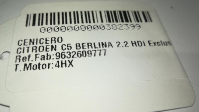 CENICERO, CITROEN, C5 BERLINA