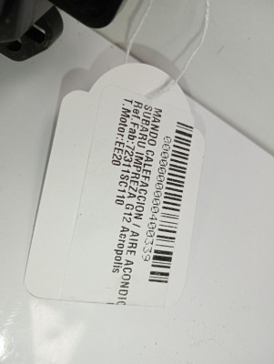 MANDO CALEFACCION / AIRE ACONDICIONADO, SUBARU, IMPREZA (G12)