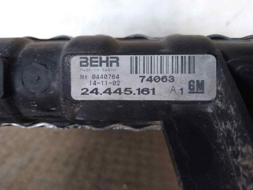 RADIADOR AGUA OPEL CORSA C 