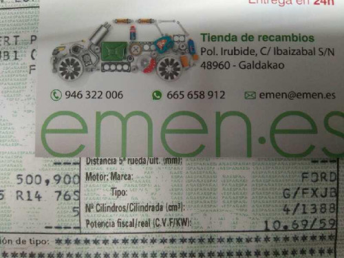  FORD FIESTA (CBK) 