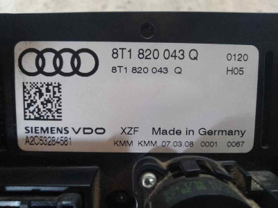 MANDO CLIMATIZADOR, AUDI, A5 COUPE (8T)