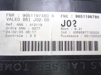 CAJA RELES / FUSIBLES, PEUGEOT, 307 (S1)(04.2001)