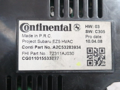 MANDO CLIMATIZADOR, SUBARU, LEGACY COMBI/ OUTBACK (B14)