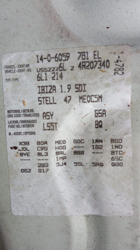  SEAT IBIZA (6L1) 