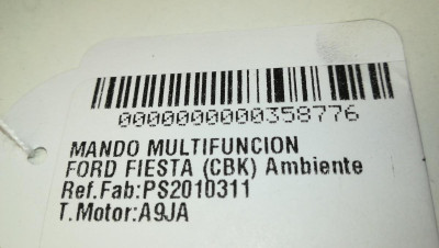 MANDO MULTIFUNCION, FORD, FIESTA (CBK)