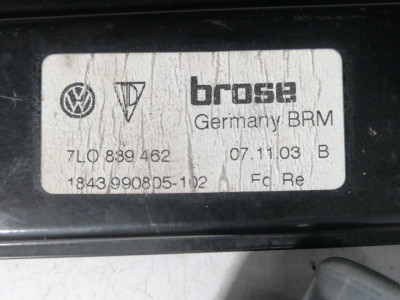 ELEVALUNAS TRASERO DERECHO, VOLKSWAGEN, TOUAREG (7LA)