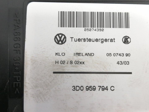  ELEVALUNAS TRASERO DERECHO VOLKSWAGEN TOUAREG (7LA) 