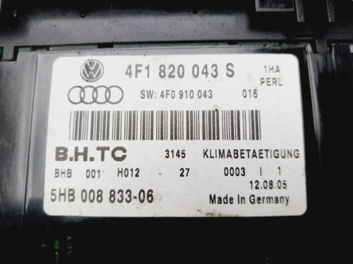 MANDO CLIMATIZADOR Audi A6 AVANT (4F5) 