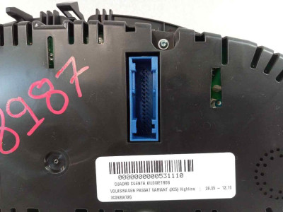 CUADRO CUENTA KILOMETROS, VOLKSWAGEN, PASSAT VARIANT (3C5)