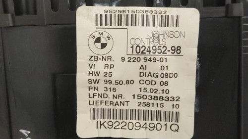  CUADRO INSTRUMENTOS BMW SERIE 1 BERLINA (E81/E87) 