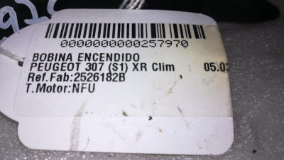 BOBINA ENCENDIDO, PEUGEOT, 307 (S1)(04.2001)