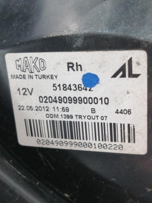 PILOTO TRASERO DERECHO, FIAT, III PANDA (319)