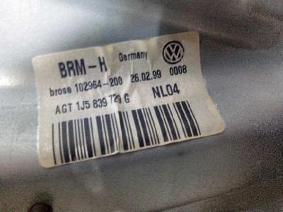 ELEVALUNAS TRASERO IZQUIERDO, VOLKSWAGEN, BORA BERLINA (1J2)(1998)