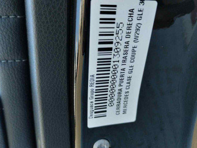 CERRADURA PUERTA TRASERA DERECHA, MERCEDES-BENZ, CLASE GLE (BM 292) COUPE