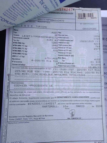AUDI A3 (8P1) — Donor Vehicle for Used Parts 