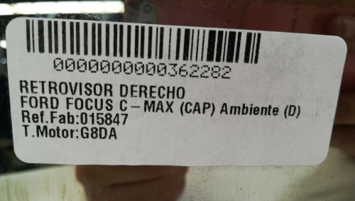  RETROVISOR DERECHO, FORD, FOCUS C-MAX (CAP)(2003) 