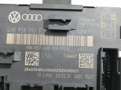 MODULO ELECTRONICO, AUDI, A8 (4H2/4H8)