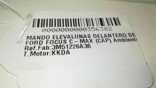  MANDO ELEVALUNAS DELANTERO DERECHO FORD C-MAX (CB3)(2007) 