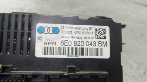 MANDO CALEFACCION / AIRE ACONDICIONADO Audi A4 AVANT (8E) 