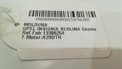 MOLDURA, OPEL, INSIGNIA BERLINA