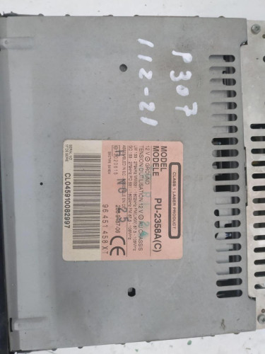 SISTEMA AUDIO / RADIO CD Peugeot 307 (S1)(04.2001) 
