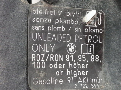 TAPA EXTERIOR COMBUSTIBLE, BMW, SERIE 3 COUPE (E92)