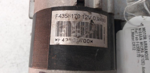  MOTOR ARRANQUE NISSAN MICRA (K12E) 