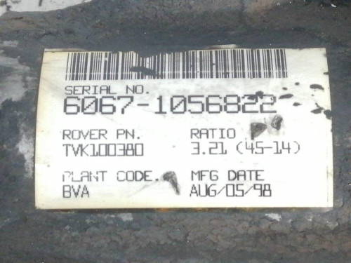  DIFERENCIAL TRASERO LAND ROVER FREELANDER (LN)(01.1998) 