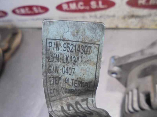 ALTERNADOR CHEVROLET CRUZE 