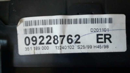  CUADRO INSTRUMENTOS OPEL ZAFIRA A 