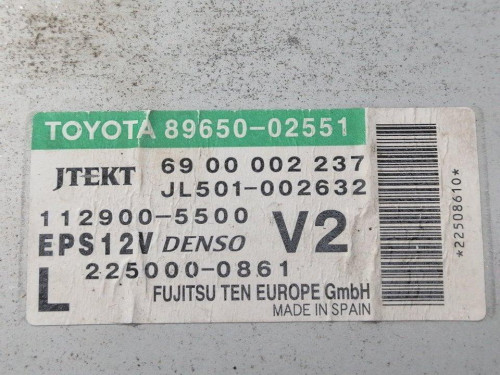  MODULO ELECTRONICO TOYOTA AURIS (E15) 