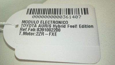 MODULO ELECTRONICO, TOYOTA, AURIS (E18)