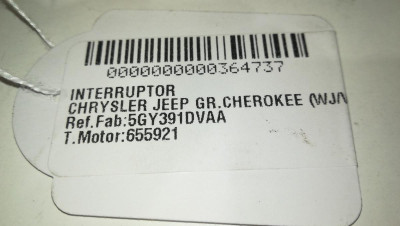 INTERRUPTOR, CHRYSLER, JEEP GR.CHEROKEE (WJ/WG)