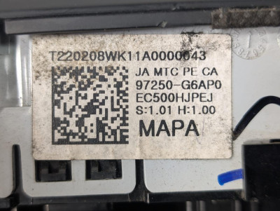 MANDO CLIMATIZADOR, KIA, PICANTO (JA)