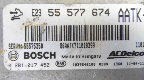  CENTRALITA MOTOR UCE Opel ASTRA J SPORTS TOURER 