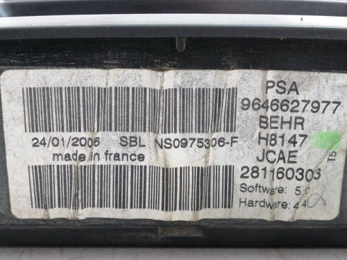  MANDO CLIMATIZADOR Peugeot 307 BERLINA (S2) 
