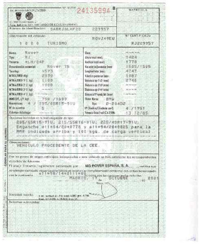 MG ROVER ROVER 75 (RJ) — автомобиль-донор на запчасти 