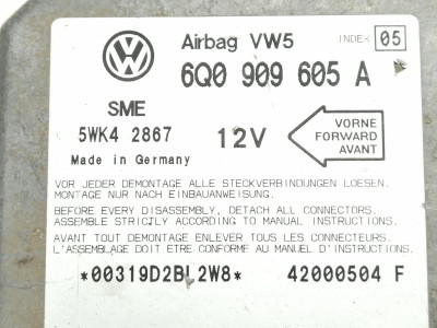 CENTRALITA AIRBAG, VOLKSWAGEN, GOLF IV BERLINA (1J1)(10.1997)