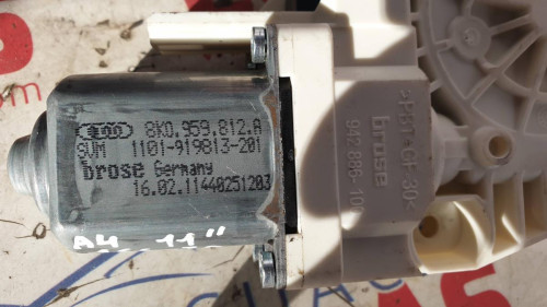 MOTOR ELEVALUNAS TRASERO DERECHO Audi A4 BERLINA (8K2) 