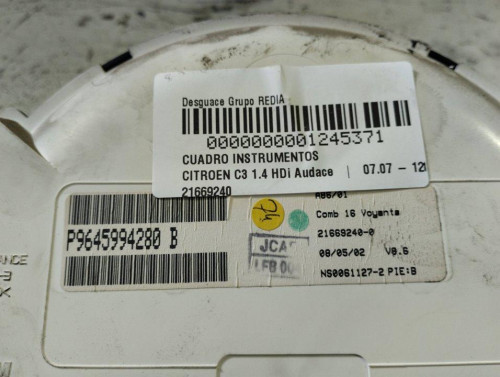 CUADRO INSTRUMENTOS Citroen C3 