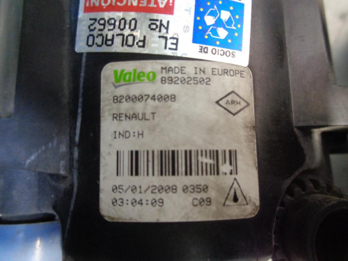  FARO ANTINIEBLA DERECHO RENAULT LAGUNA III BERLINA 
