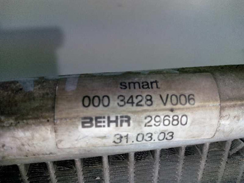  RADIADOR AGUA SMART FORTWO COUPE 
