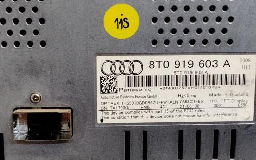PANTALLA MULTIFUNCION AUDI A4 BERLINA (8K2) 